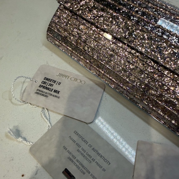 Jimmy Choo Handbags - Jimmy Choo Sparkling Clutch - Silver Glitter